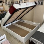 Мягкая двуспальная кровать Токио Новая с подъемным механизмом