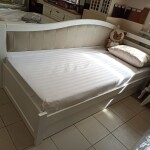 Односпальне ліжко Софі з високою спинкою та шухлядами в наявності Луцьк