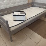 Букове дитяче ліжко Нота з захистом від стіни