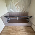 Кровать в ткани Торонто с подъемным механизмом