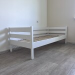 Букове дитяче ліжко Нота з захистом від стіни