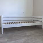 Букове дитяче ліжко Нота з захистом від стіни
