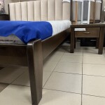 Доповнене пом’якшеним узголів’ям ліжко з бука Токіо 50 в наявності Луцьк