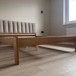 Доповнене пом’якшеним узголів’ям ліжко з бука Токіо 50 в наявності Луцьк