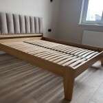Доповнене пом’якшеним узголів’ям ліжко з бука Токіо 50 в наявності Луцьк