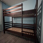 Велике двоярусне ліжко Тоні з натурального дерева бук в наявності Луцьк