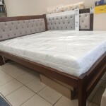 Ліжко з масиву дерева вільха Бостон каретна стяжка в наявності Луцьк