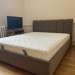 Сучасне ліжко з метровим узголів'ям Прада + ортопедичний матрац