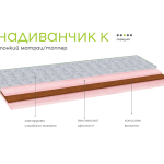 Тонкий матрац для диванов Надиванчик К