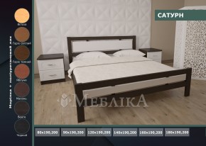 Современная кровать из дерева Сатурн