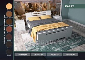 Новомодная и неординарная кровать из дерева Карат