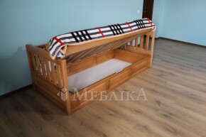 Односпальная деревянная кровать с подъемным механизмом Немо