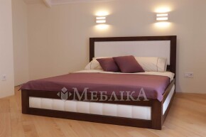 Кровать Амелия с подъемным механизмом – буковая кровать с мягкой обивкой