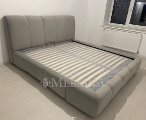 Комфортная и мягкая кровать в ткани с подъемным механизмом L-026