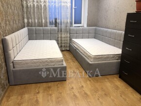 Кровать в ткани Торонто с подъемным механизмом