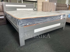 Кровать из дерева серая с белыми вставками в наличии Луцк