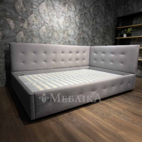 Мягкая мягкая кровать в ткани D005